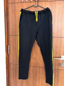 Black & Yellow Striped Joggers