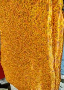 Paisley printed saree