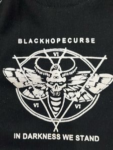 Graphic Moth Crop Top