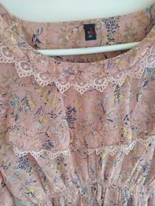 Floral Flare Vintage One Piece Dress