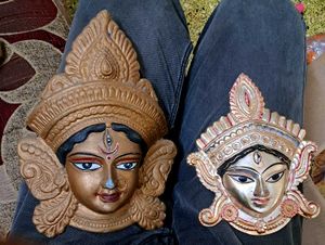 2 Durga metal Face Masks
