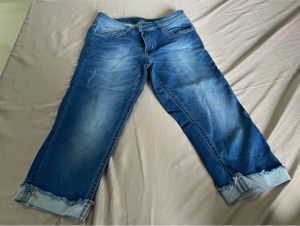 Blue Denim Capris