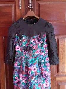 Vintage Floral Print Dress