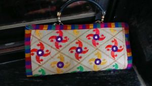 Embroidered Handbags - Set of Two  COMBO OFFER