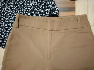 Pastel Brown Baggy Formal Korean Pants