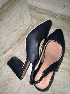 Black Slingback Heels
