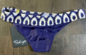 Navy &amp; White Bikini Bottom