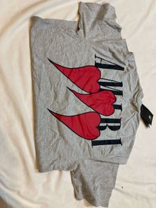 AMIRI Heart Logo Tee - Grey - New