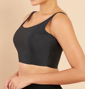 Black Padded Blouse
