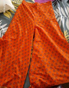 Wishful (W for Woman) Orange Printed Palazzo