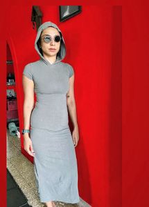 H&amp;M Size XS Hooded Bodycon Dress