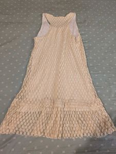 Vintage Cream Ruffle Dress