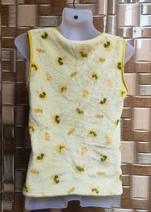 Cute Character Print Sleeveless Sweater