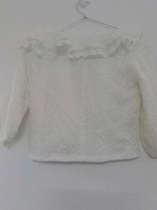 Cute White Lace Cardigan