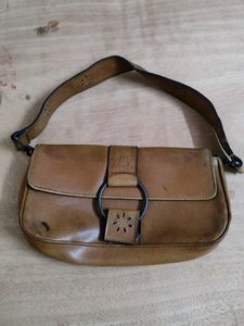 Faux Leather Shoulder Bag