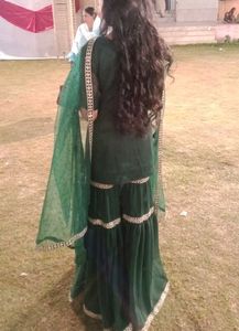 Green Garara - Kurta Set