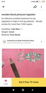 Bedsheet for single bed &amp; Wooden blood pressure regulator