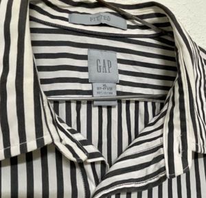 Gap Pintresty🌸 Oversized  Striped Shirt Unisex
