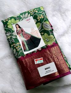 Designer Soft Dola Silk Saree with Blouse for Wedd