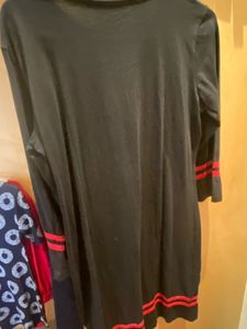 Black Dress with Red Stripes