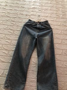 cute sky, blue top and unique colour Jeans🍬