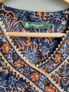 Floral Print Angrakha style Kurti