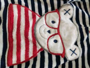 Striped Bear Hoodie Swetar