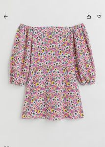 Floral Off-Shoulder Mini Dress