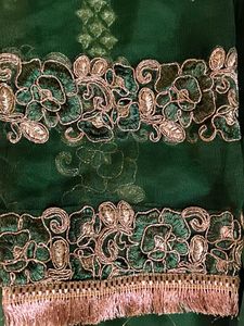 🌲🌲beautiful  dark green Pakistani pant set
