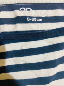 Striped Long Sleeve Tee With Free Shorts