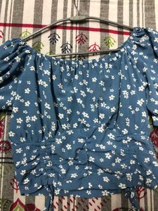 Floral Print Crop Top