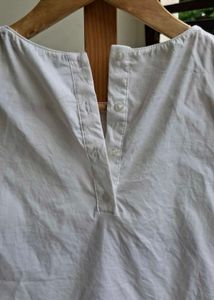 ZARA White Ruffle Hem Sleeveless Top