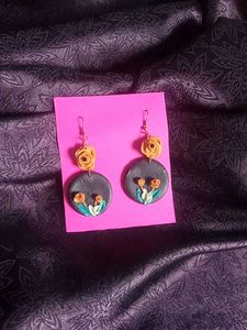 Black Drop Earrings