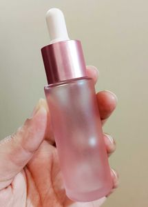 Pink Glass Dropper Bottle