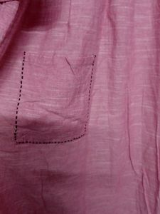 Khadi Cotton Kurti With Beautiful Embroidery