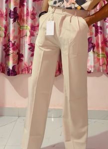 Beige korean baggy Pants