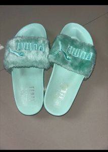 Puma Fenty Fur Slides Mint