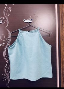 Blue Crop Top