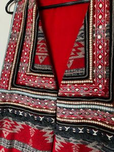 Red Kilim Vest