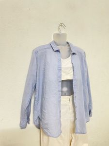 H&amp;M Y2k Pintresty 🌸 Sky Blue Shirt