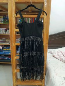 Sequin Fringe Party Dress