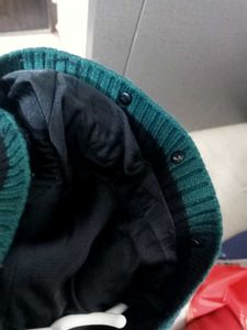 WOMENS NEW Green  Hooded Knit Jacket