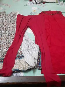 3 Piece Set With Inner,upper Shrug And Leggings
