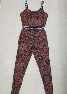 Leopard Print Two-Piece Set