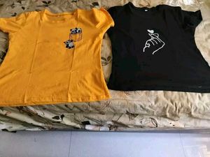 Black Graphic Print Tee