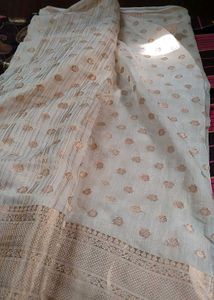 Cream Cotton Saree