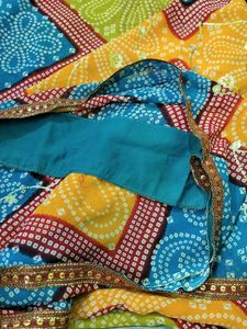 BANDHANI SAREE NO BLOUSE