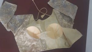 Golden Embroidered and stonework Blouse