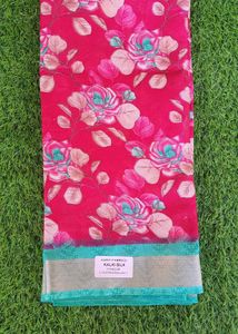 Floral Print Saree Set Of 6