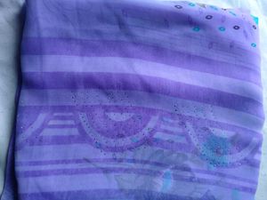 Floral Purple Saree